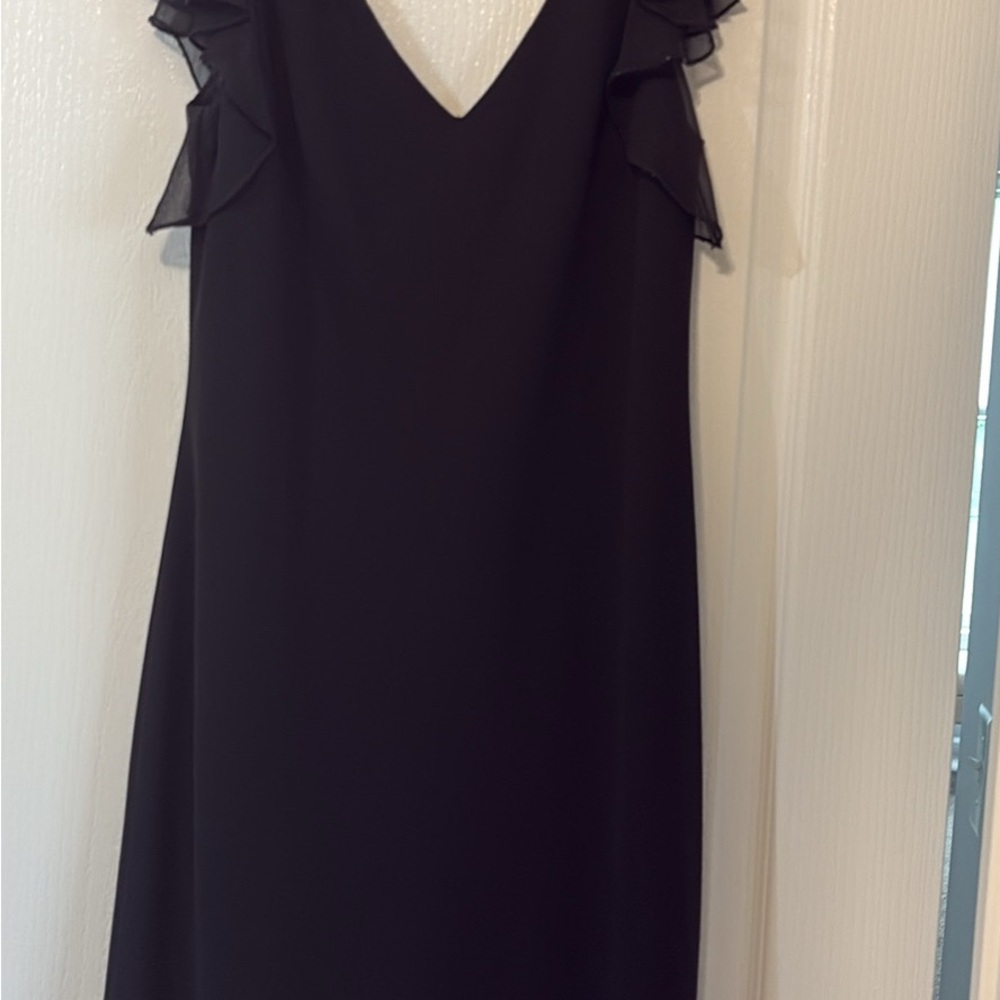 Elegant Black Ruffle Dress